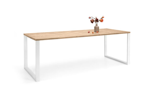 Söögilaud Edna 90x220 cm, metalljalgadega (mänd) - Image 15