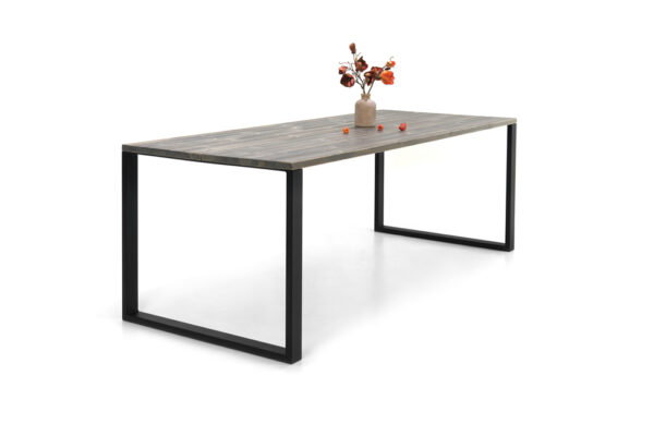 Söögilaud Edna 90x220 cm, metalljalgadega (mänd) - Image 21