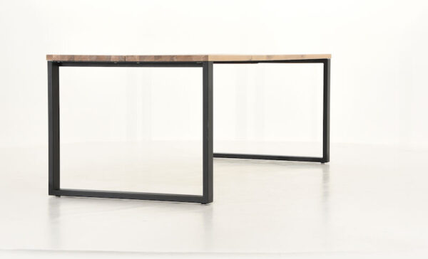 Söögilaud Edna 90x220 cm, metalljalgadega (mänd) - Image 9